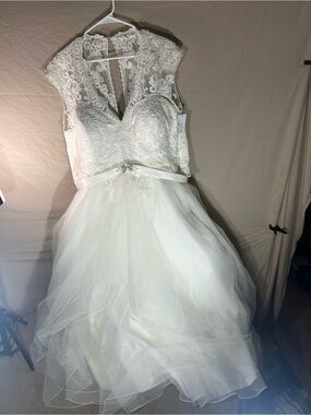 Jean Philippe Wedding Dress Size 26 Ivory Silver Lace Tulle Beaded Gown NWT